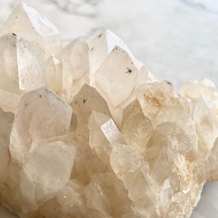 Star Hollandite Quartz Cluster