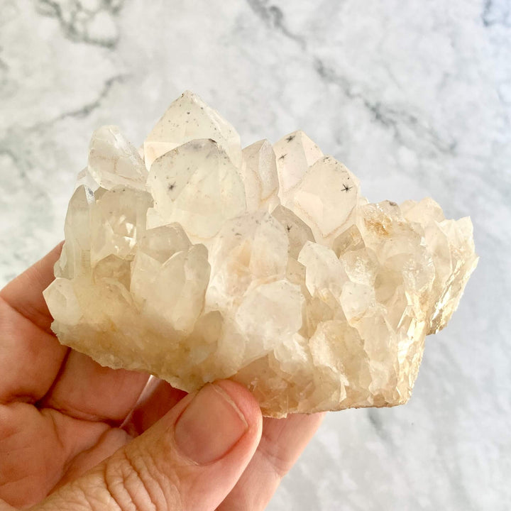 Star Hollandite Quartz Cluster