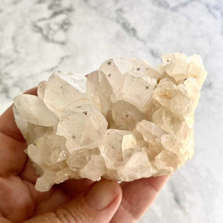 Star Hollandite Quartz Cluster