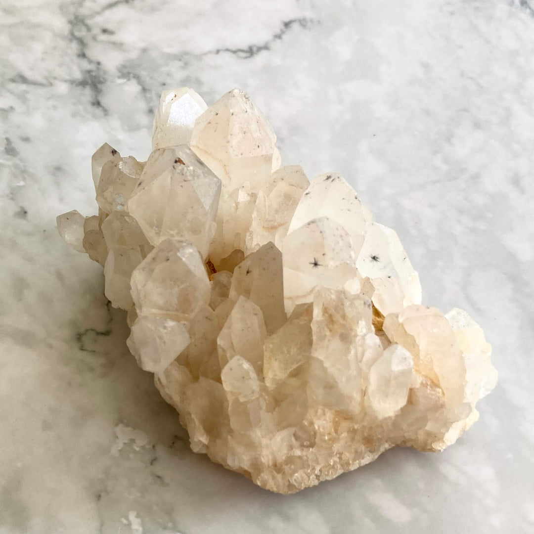 Star Hollandite Quartz Cluster