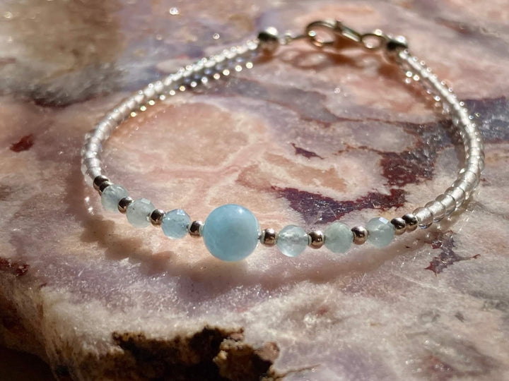 March birthstone bracelet 