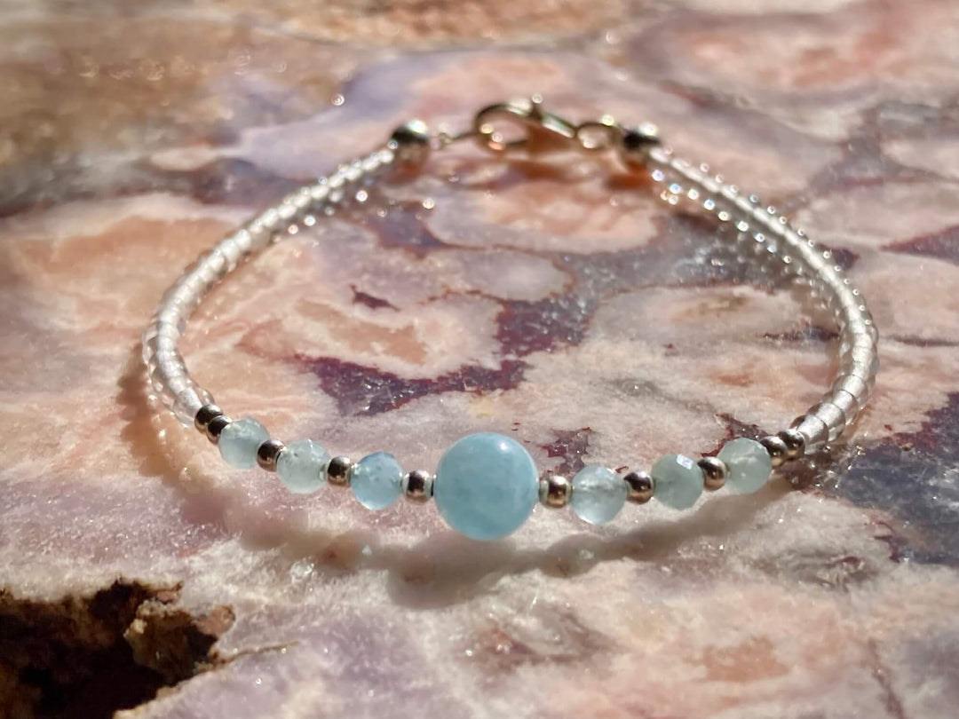 March birthstone bracelet for healing