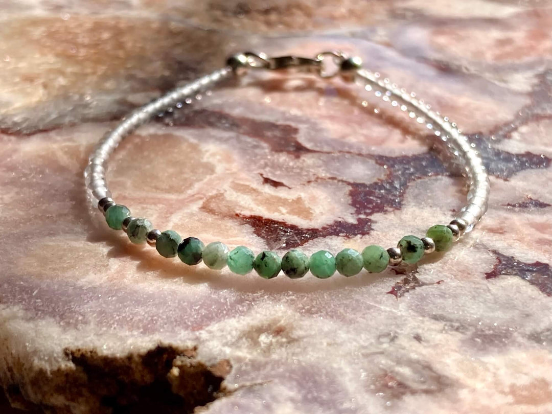 May birthstone bracelet for healing