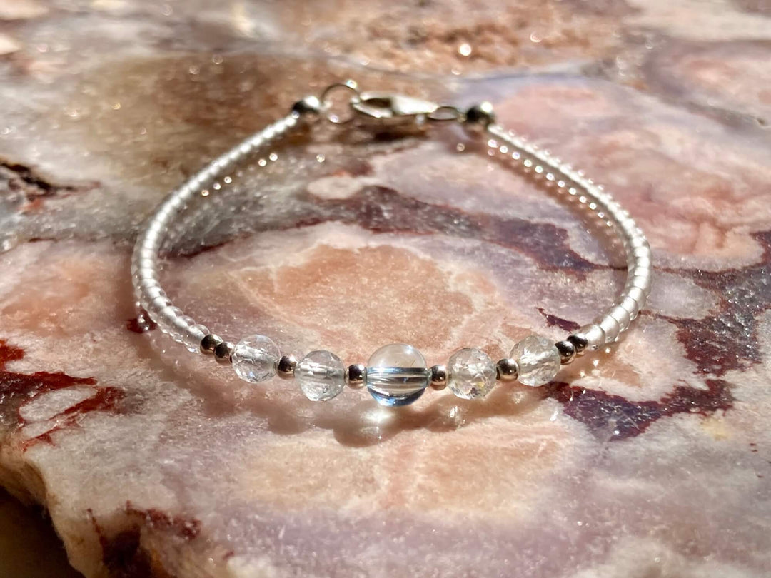 November birthstone topaz healing bracelet