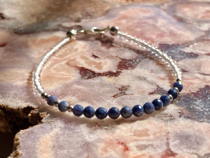 September Sapphire birthstone bracelet