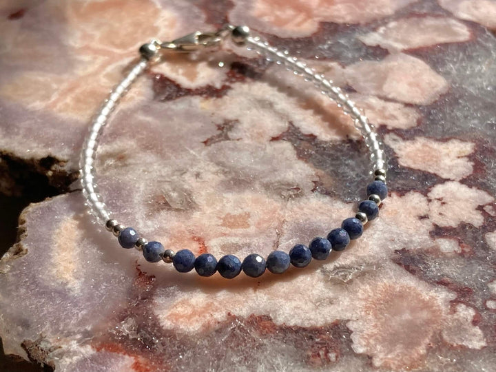 September birthstone Sapphire healing bracelet