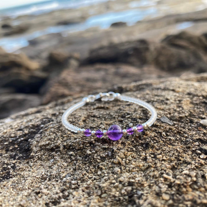 Amethyst girls bracelet