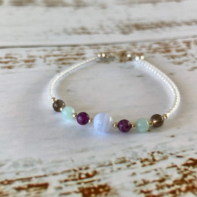 Anxiety support ladies healing crystal bracelet