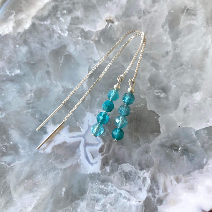 Apatite Thread Earrings