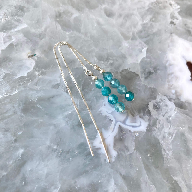 Apatite Thread crystal Earrings