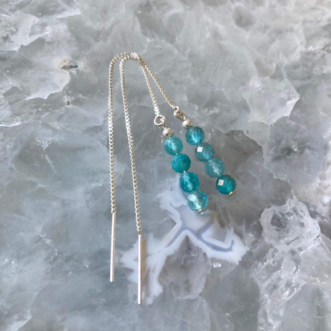 Apatite Thread ladies Earrings