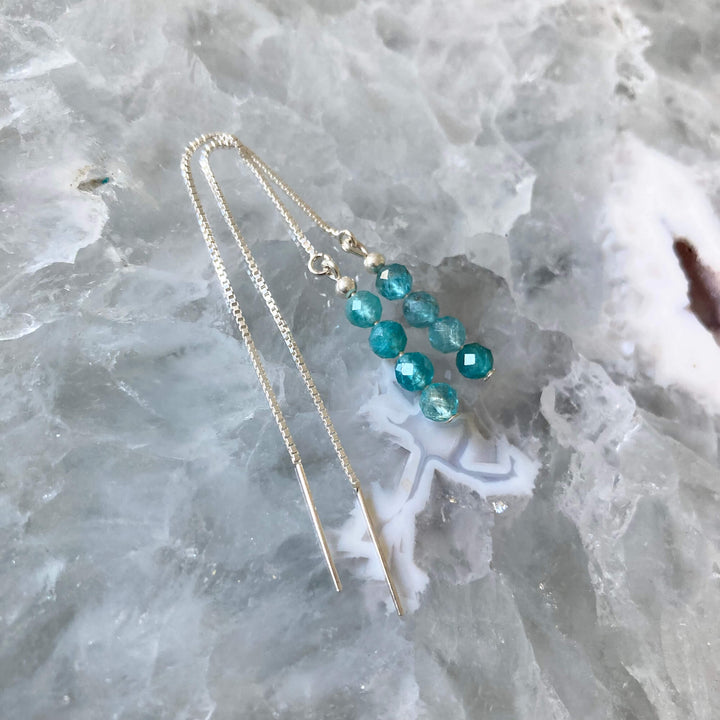 Apatite Thread womens Earrings