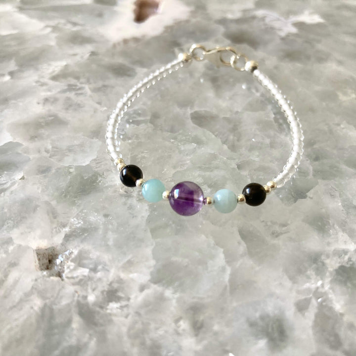 Aquarius Girls crystal Zodiac Bracelet