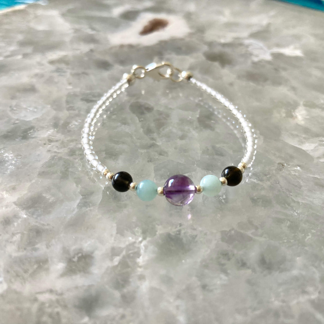 Aquarius Girls healing Zodiac Bracelet