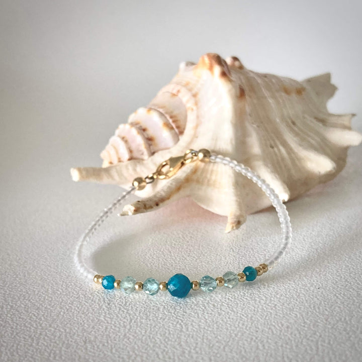 Atlantis Apatite Gold crystal Bracelet