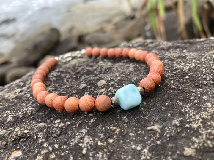 Big Kahuna - Larimar Men's Bracelet for healing