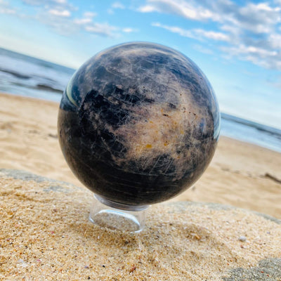 Black Moonstone Sphere 6