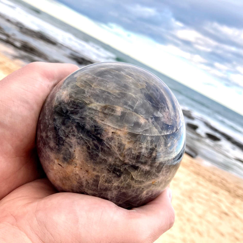Black Moonstone Sphere 8