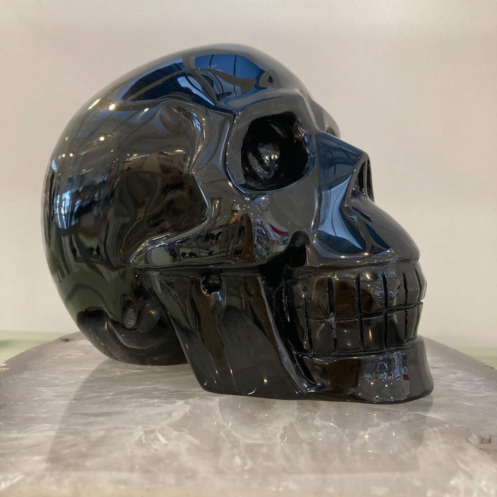 Black Obsidian Skull