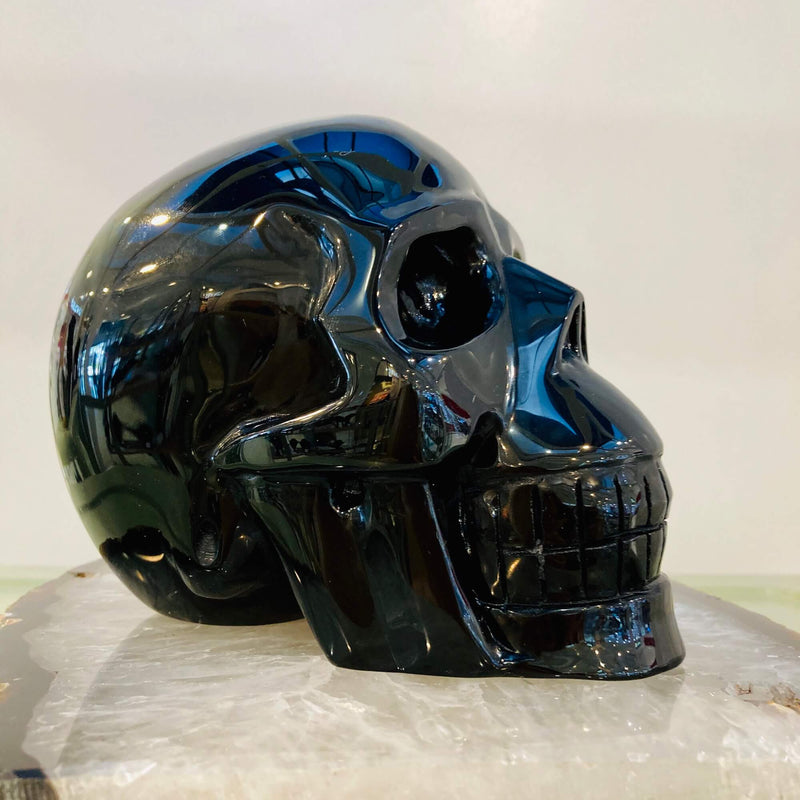 Black Obsidian Skull 3