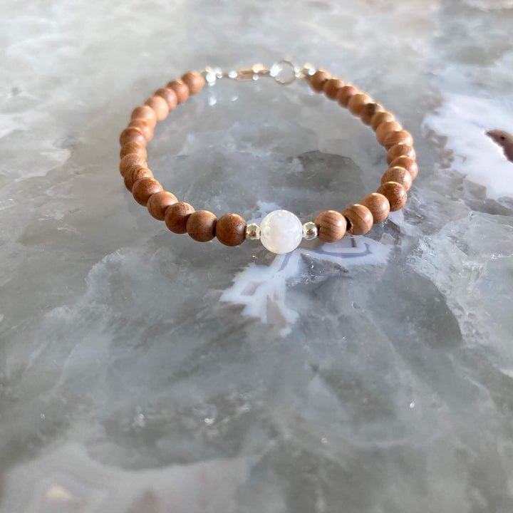 Boys June birthstone moonstone Bracelet