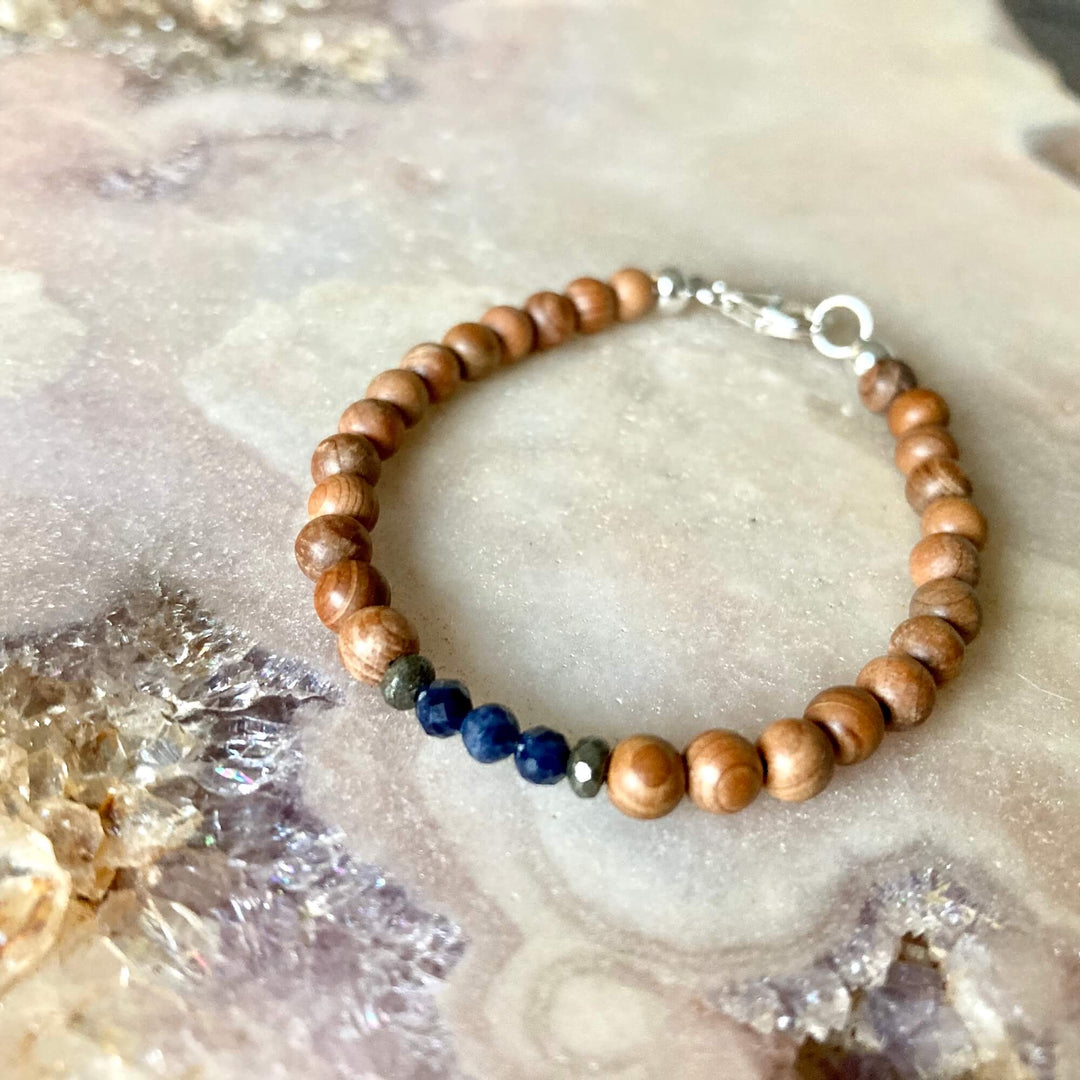 Boys sapphire bracelet for september