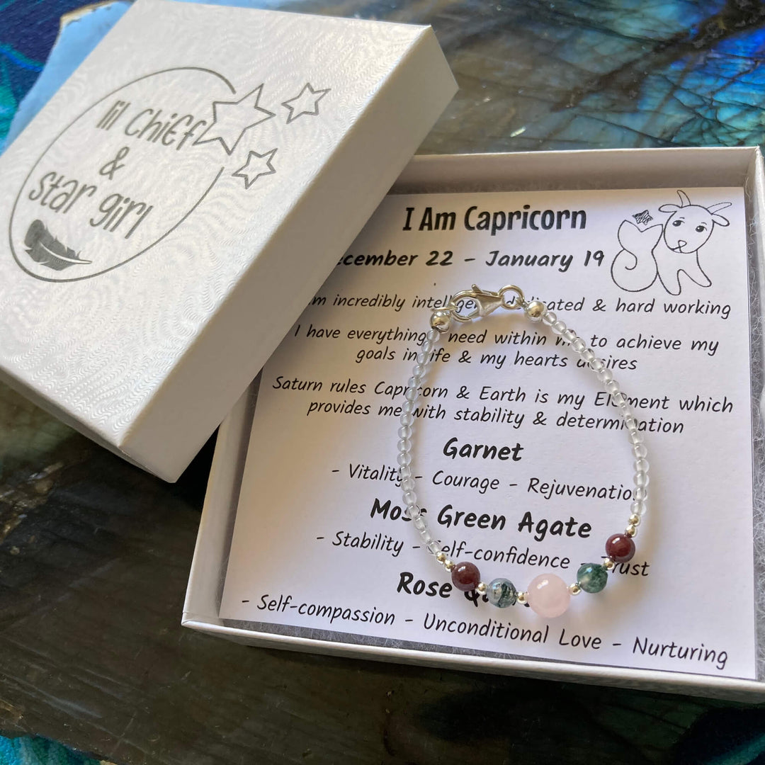 Capricorn Girls healing Zodiac Bracelet