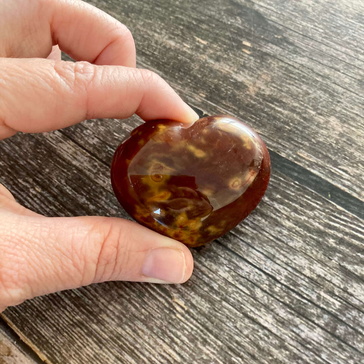 carnelian spotted heart2