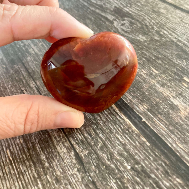 carnelian spotted heart4