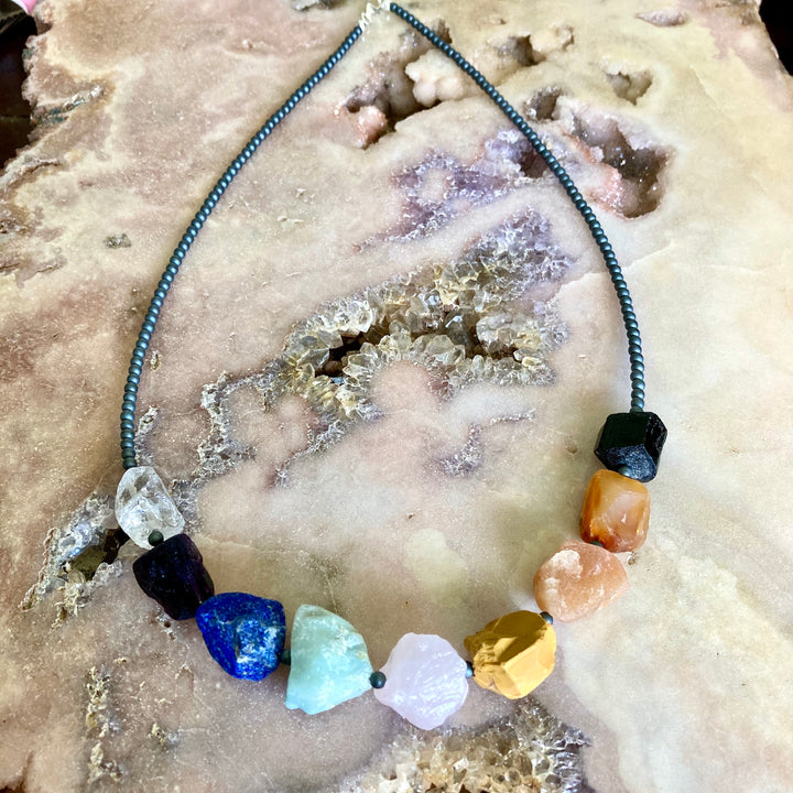 Chunky Chakra Necklace 