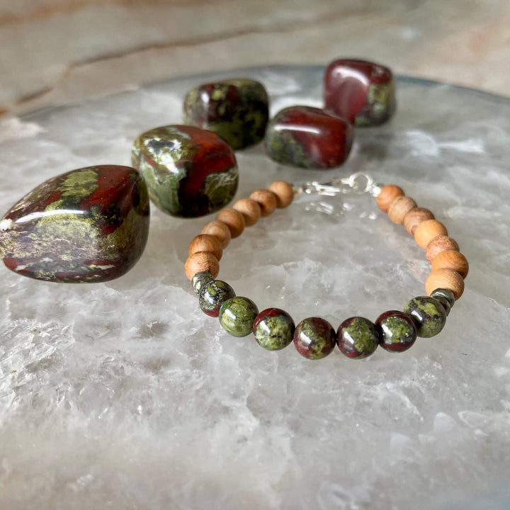 Dragons blood healing crystal bracelet