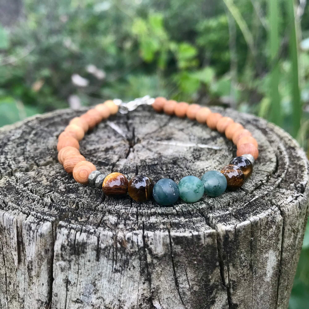 Earth Sign Elements Mens healing Bracelet