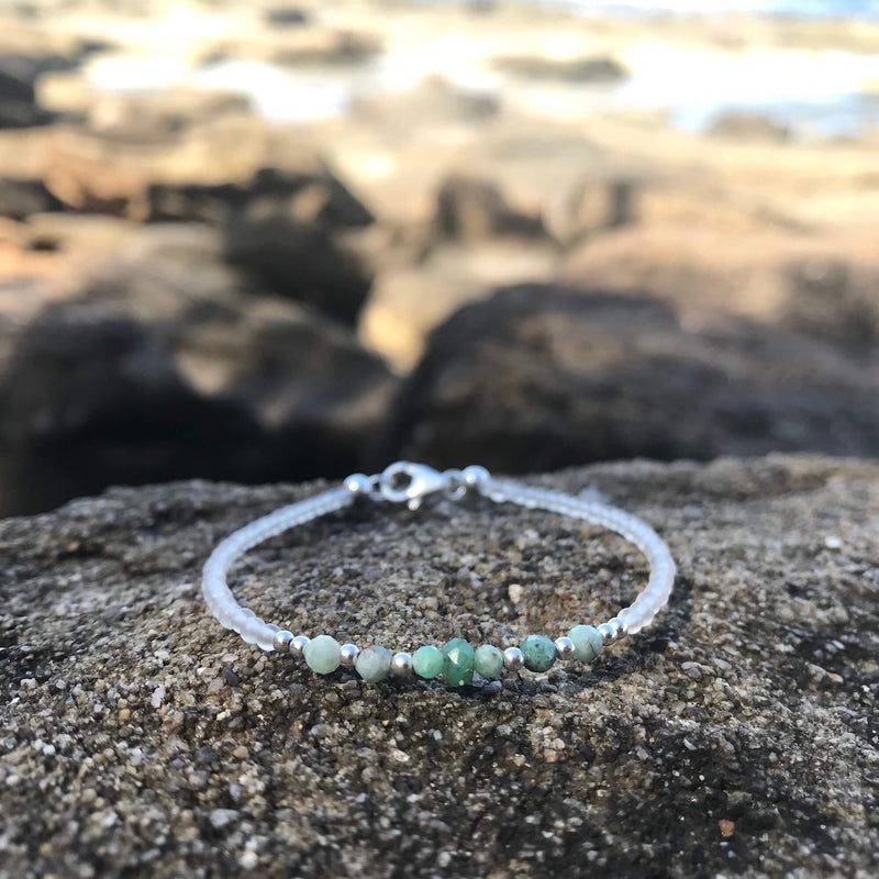 Emerald Birthstone Bracelet for kids