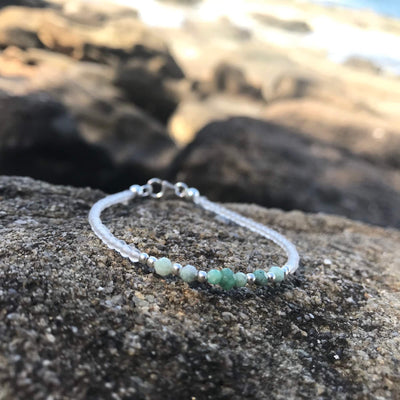 Emerald Birthstone Bracelet for kids healing