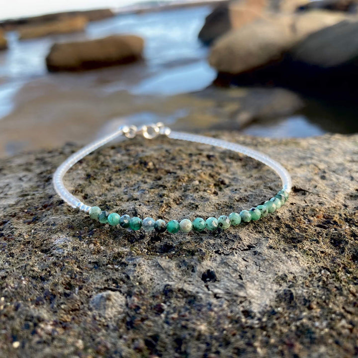 Emerald Healing Anklet for ladies