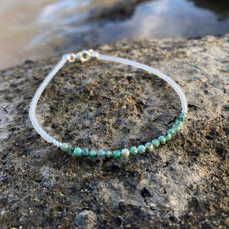 Emerald Healing Anklet for ladies