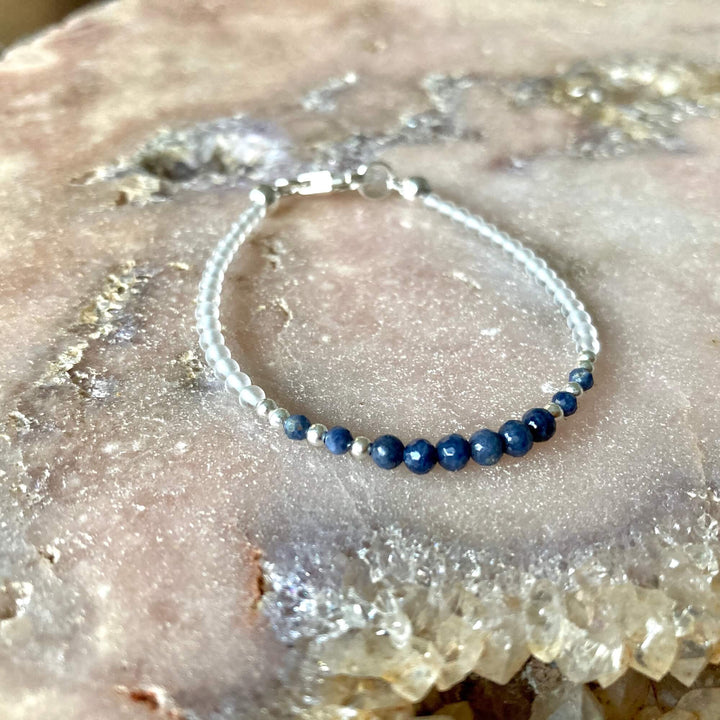 Girls september sapphire bracelet