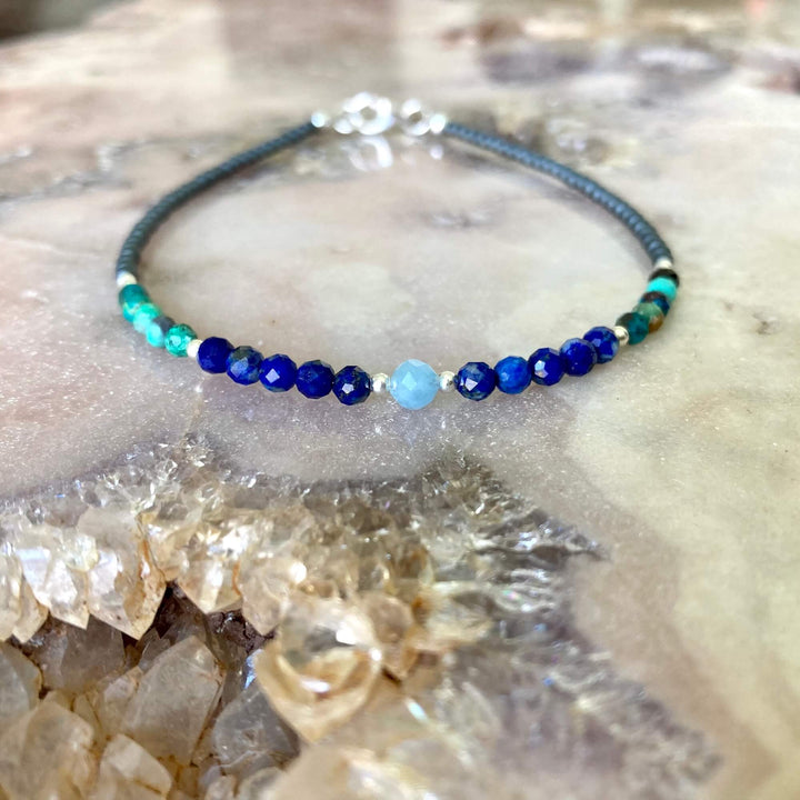 Goddess of truth healing crystal anklet