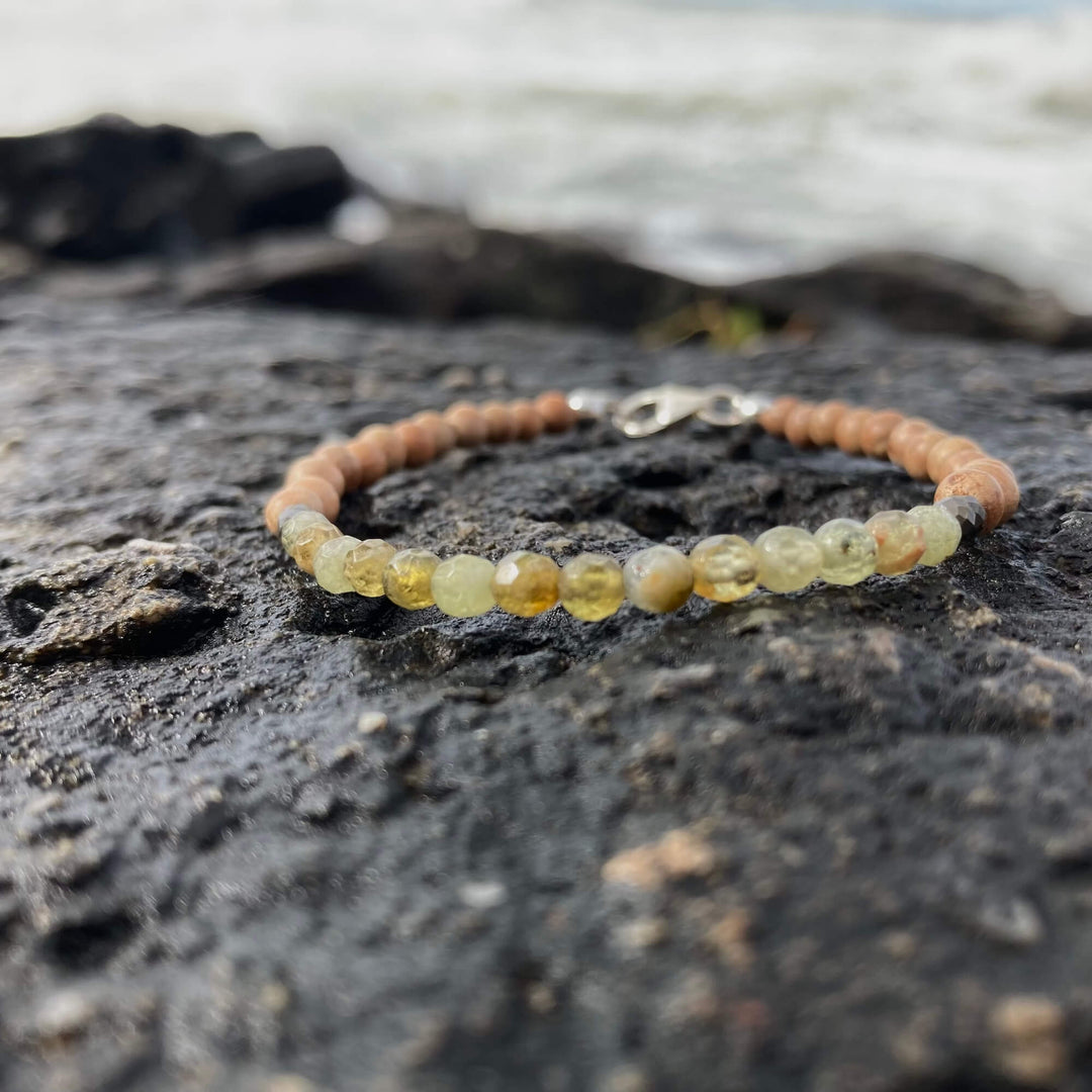 Green Garnet bracelet for healing