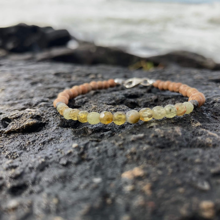 Green Garnet bracelet for healing