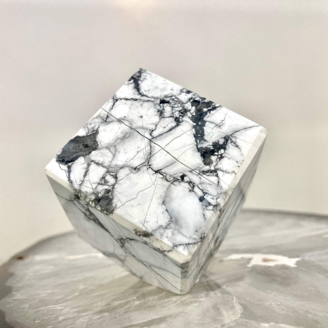 Howlite Cube