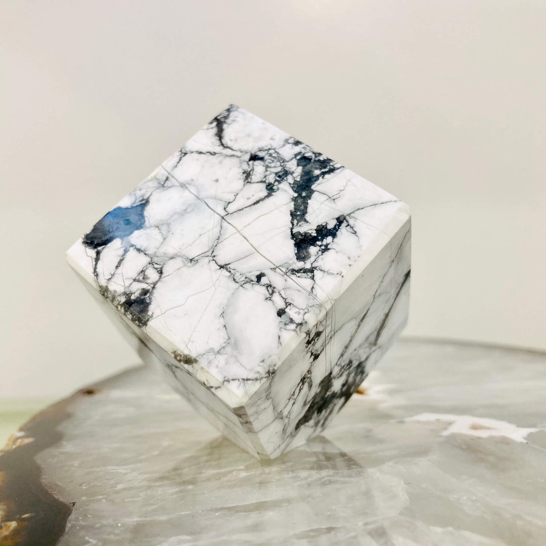 Howlite Cube