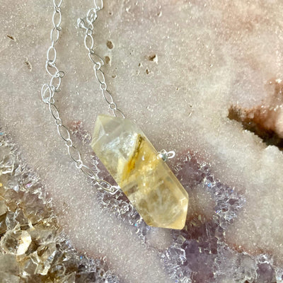 I Am Aligned crystal Necklace for healing