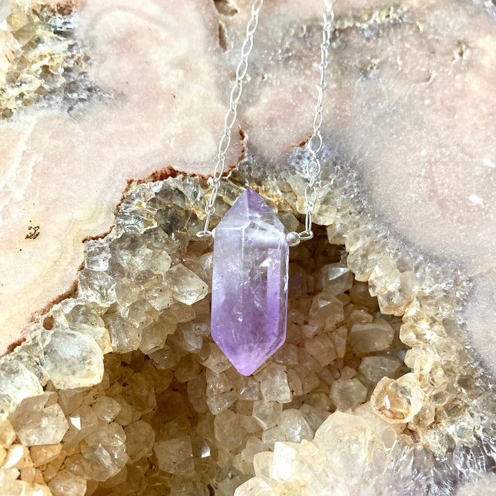 I Am Zen healing crystal Necklace