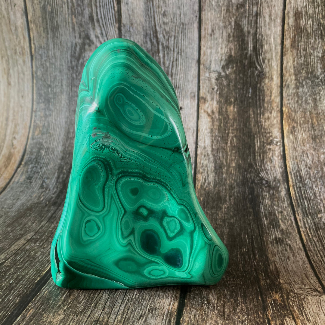 Standing Malachite & Chrysocolla Freeform