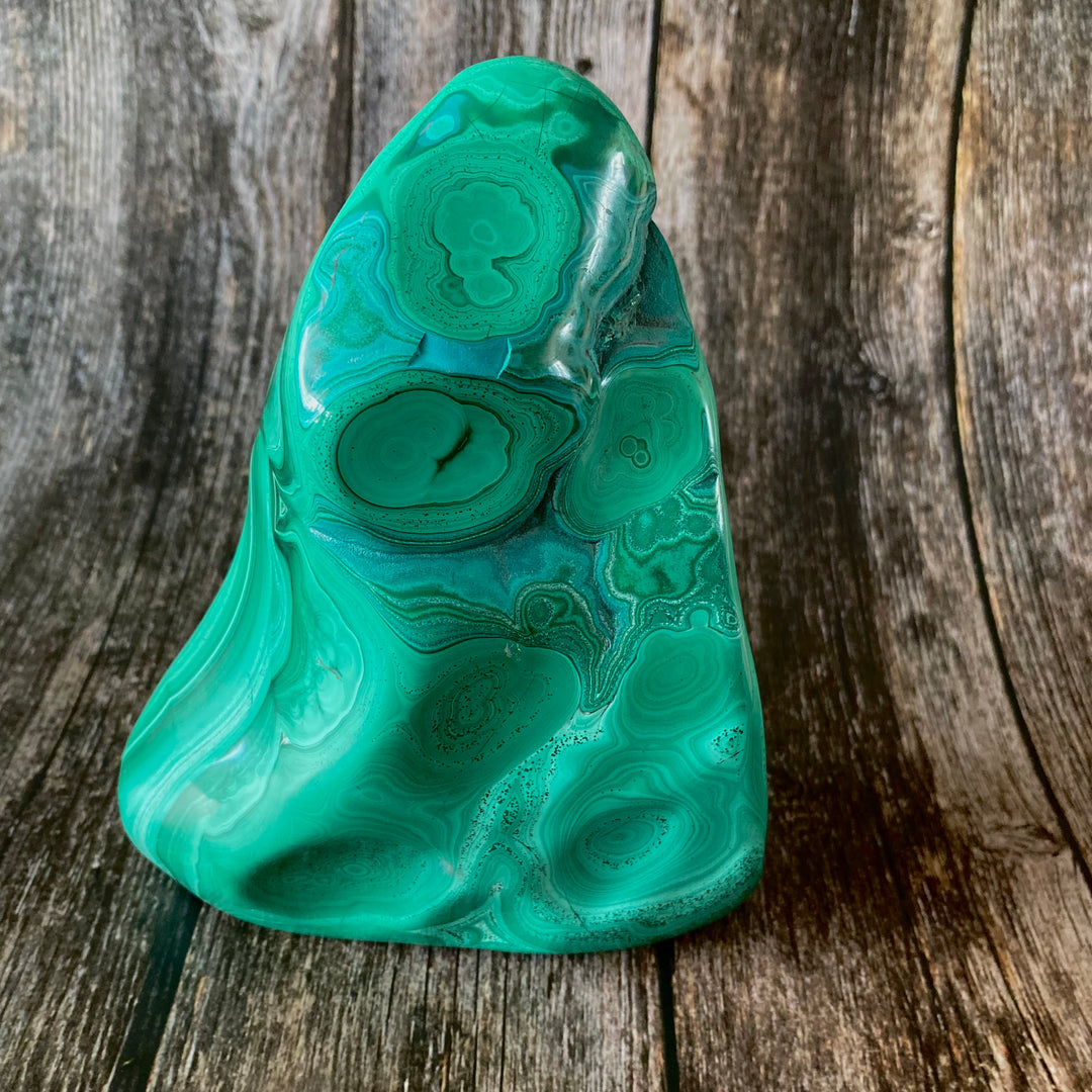 Standing Malachite & Chrysocolla Freeform