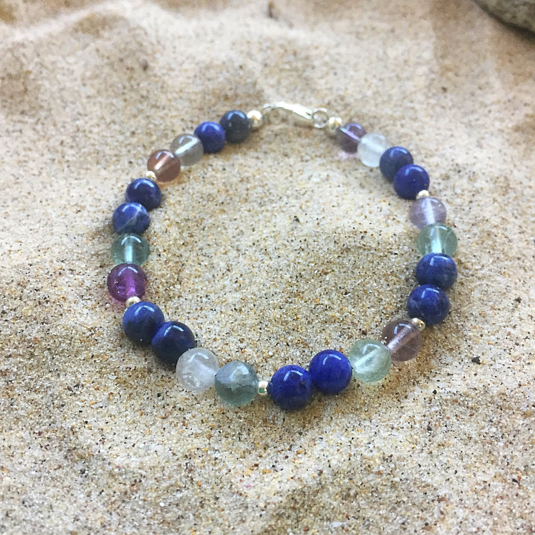 Fluorite & Sodalite Bracelet