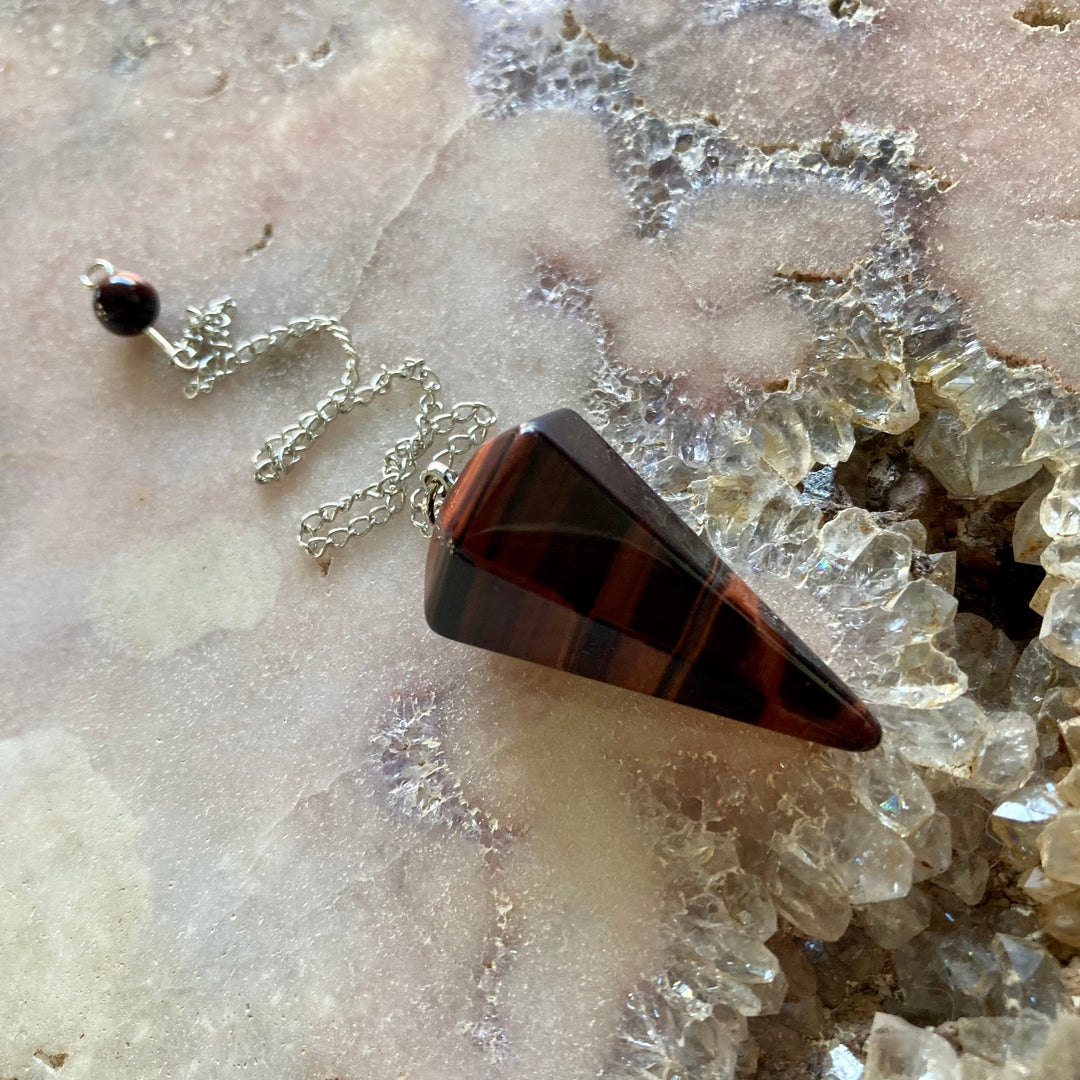 red tiger eye pendulum3