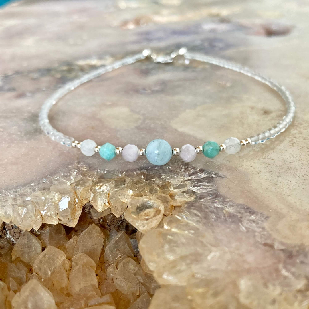 IVF crystal healing Anklet