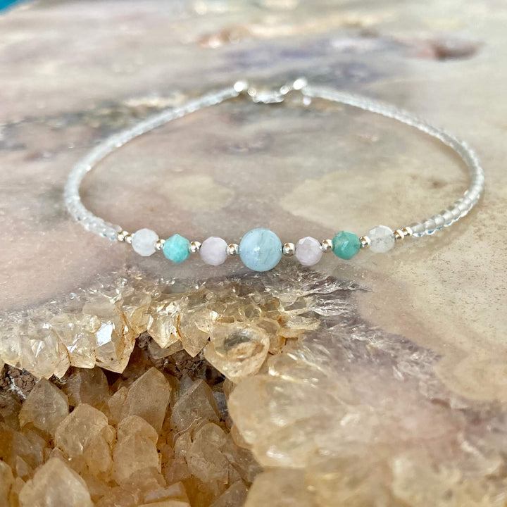 IVF crystal healing Anklet